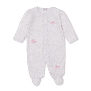 NEW KISSY KISSY girls' baa baa baby sheep footies in white/pink